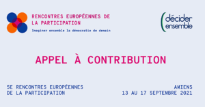 appel contribution rencontres DE